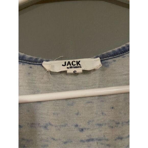 JACK BY BB DAKOTA Blue Tie Cropped Top Size Small - Picture 4 of 4